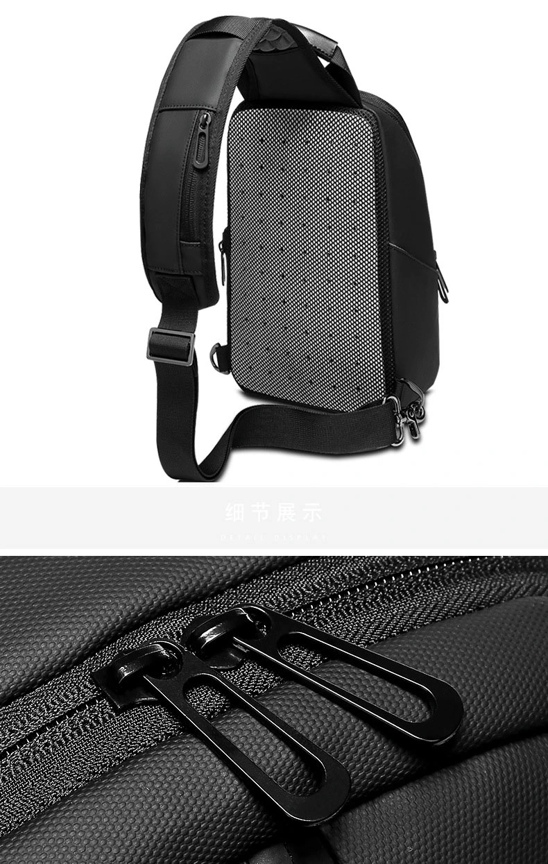 Men Fashion Waterproof Single Shoulder Leisure Travel 9.7&quot; Inch Tablet Cross Body Chest Sling Pouch Bag (CY6860)