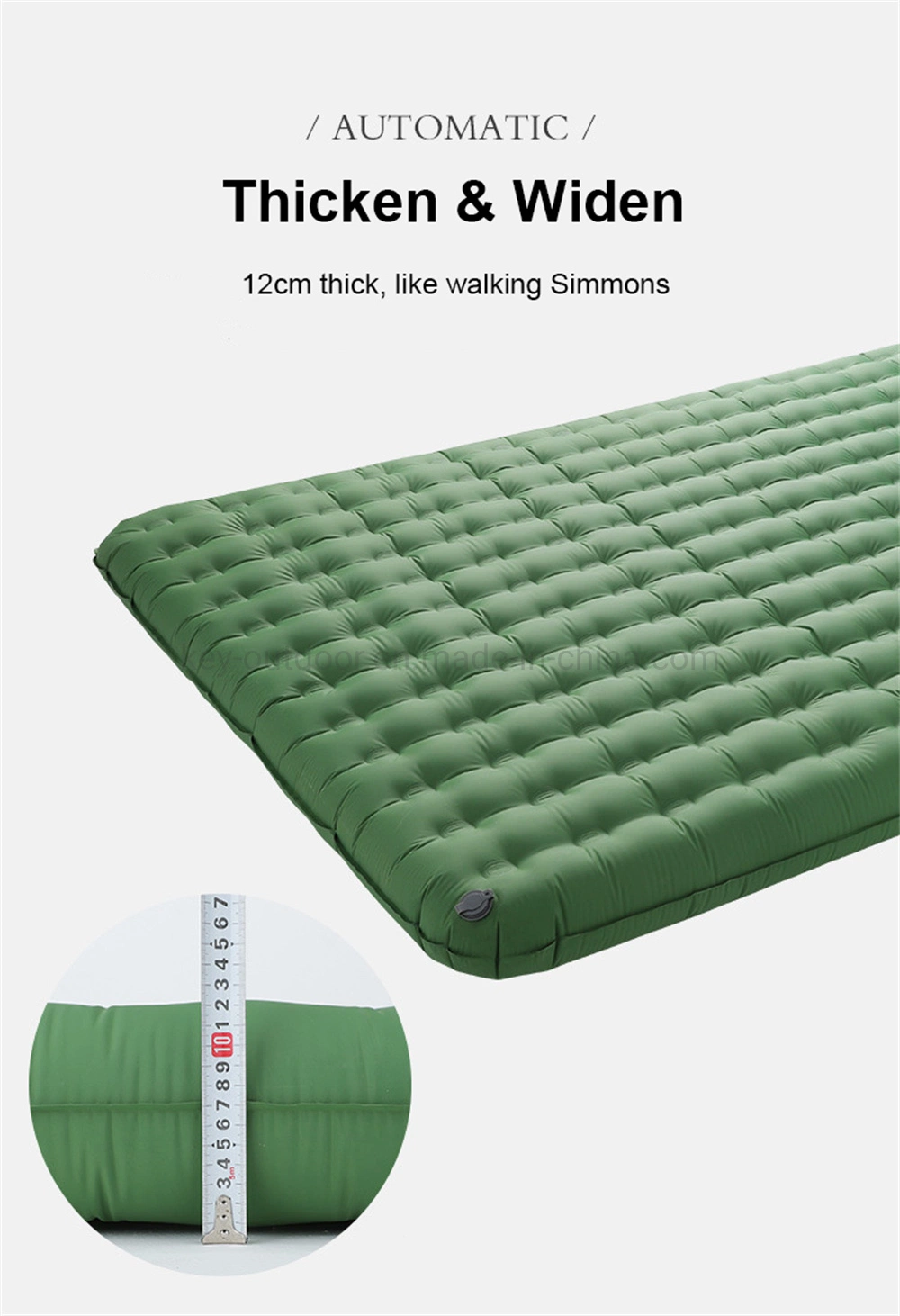 Ultralight TPU Compact Backpacking Inflatable Sleeping Mat Air Mattress Camping Insulated Sleeping Pad Picnic Mat