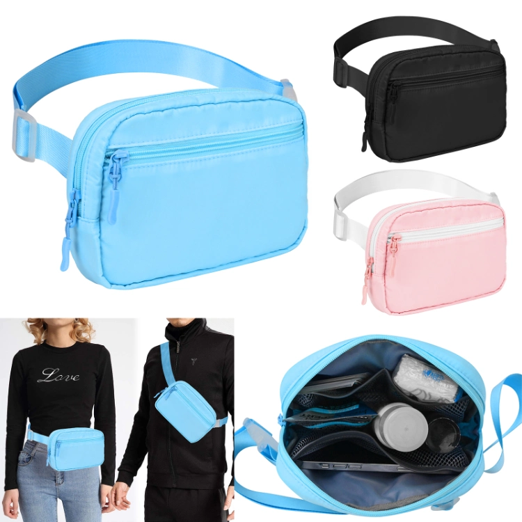 Outdoor Sports Polyester Sling Waist Bag Fanny Pack Running Belt Bum Bag
