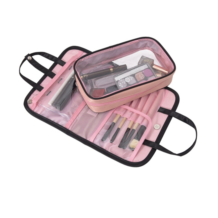 New Arrivals Portable Small Detachable Private Label Makeup Organizer Travel Cosmetic Bag