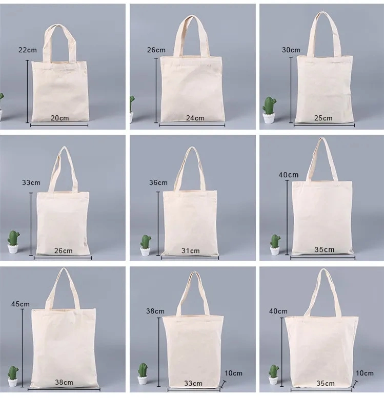 Pocket Inside Tote Shoulder Bag Dual Purpose Custom Printing Cotton Canvas Tote Bag