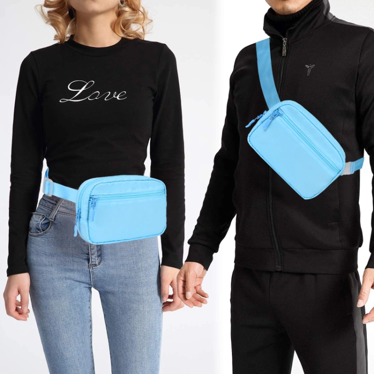 Outdoor Sports Polyester Sling Waist Bag Fanny Pack Running Belt Bum Bag