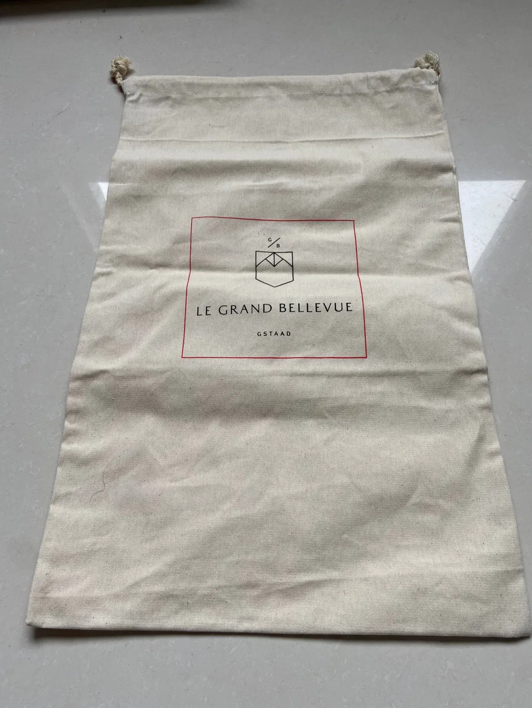 Cheap Cotton Drawstring Dry Cleaning Laundry Bag for Hotels
